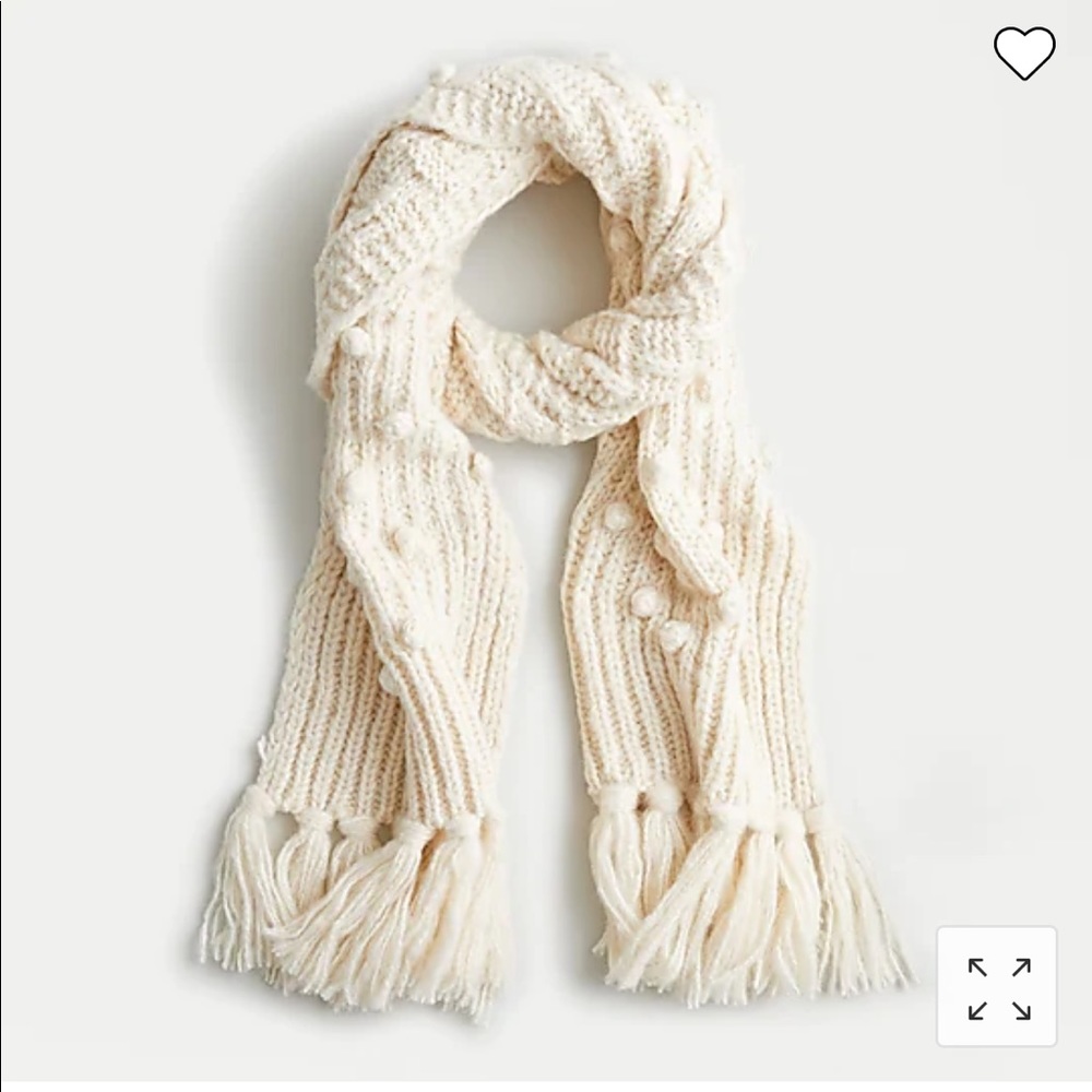 Jcrew bobble knit scarf